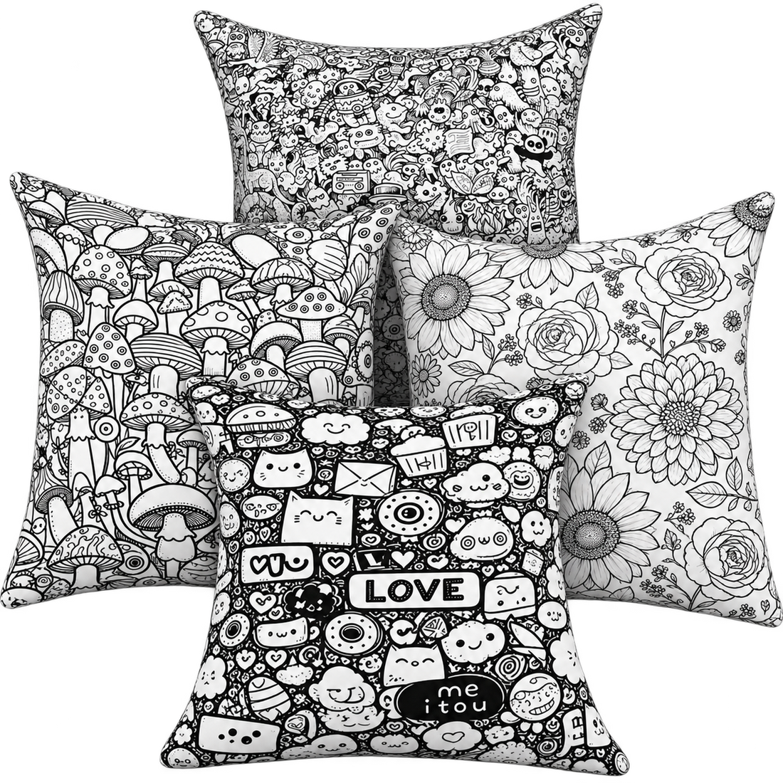 Doodle Dreams™ Colour-In Pillow