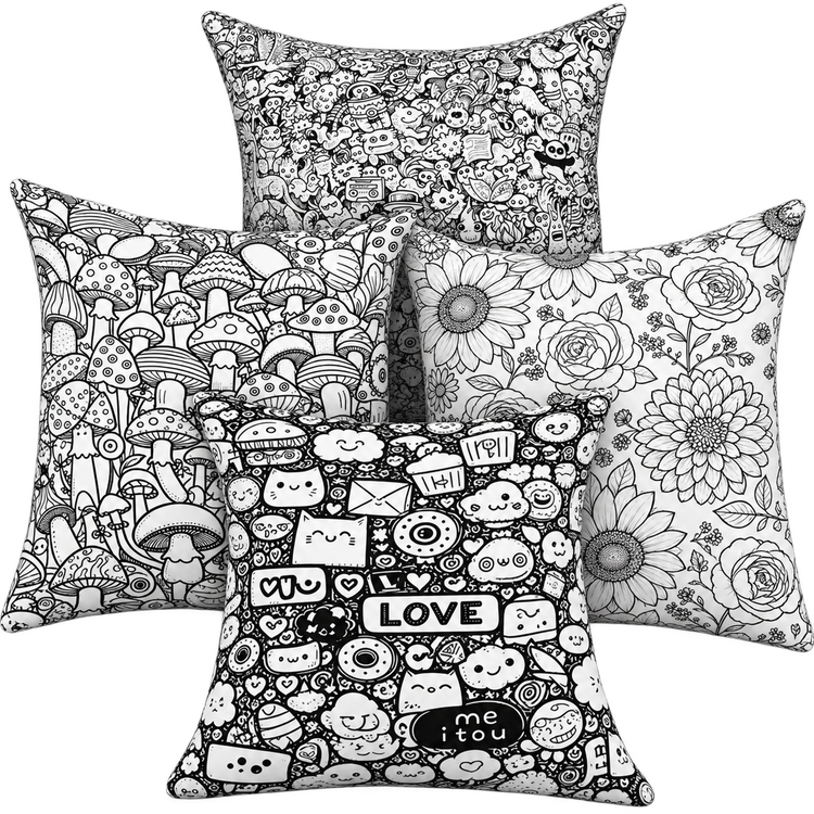 Doodle Dreams™ Colour-In Pillow