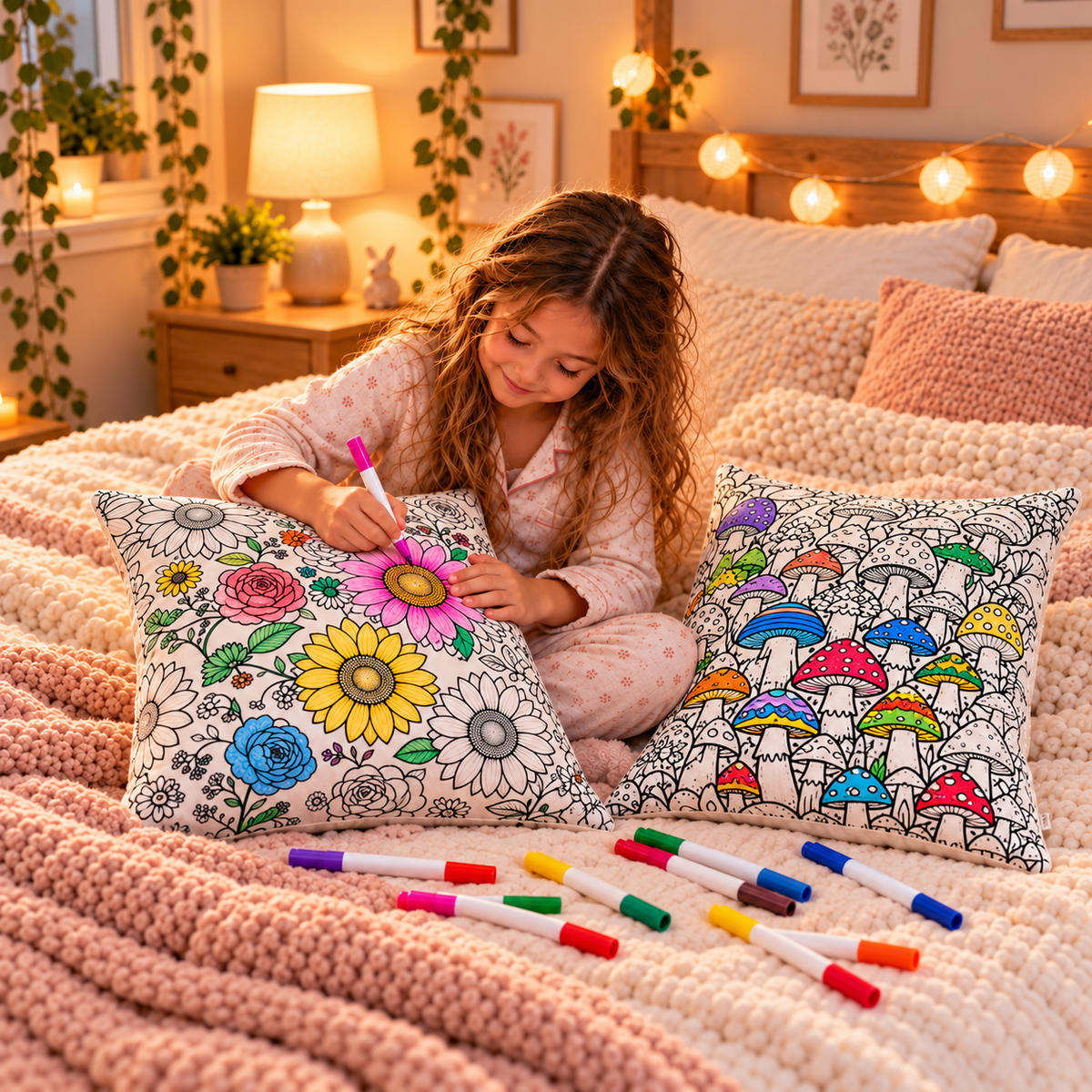 Doodle Dreams™ Colour-In Pillow