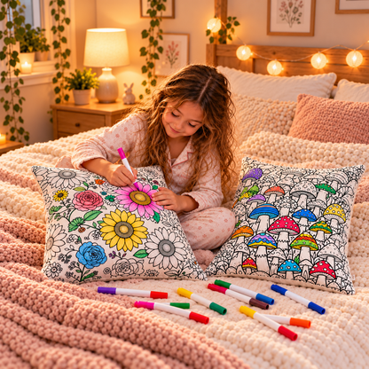 Doodle Dreams™ Colour-In Pillow